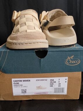 Chaco Canyon Woven Clog in Sandstone